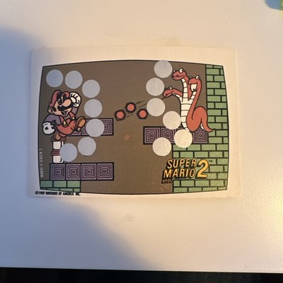 1989 OPC O-PEE-CHEE Nintendo Super Mario 2 Scratch-Off unscratched card 3 of 10