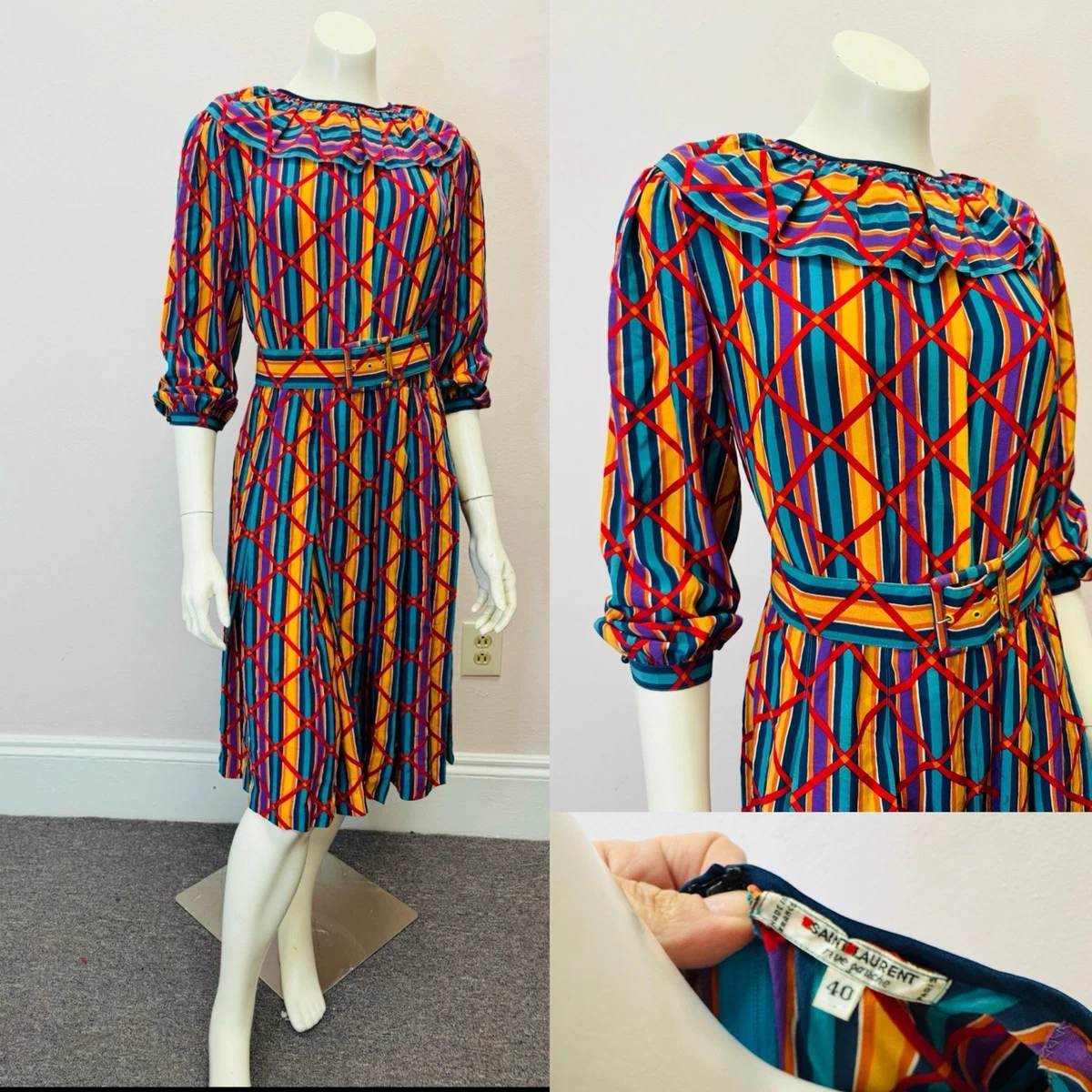 Saint Laurent 100% Silk Vintage Clothing for Women for sale | eBay