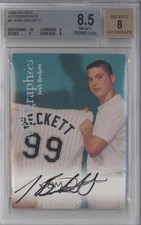2000 Skybox Autographics Josh Beckett BGS 8.5 Auto 2e6