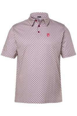 Boston Park Herren große Größen Poloshirt Alloverprint Halbarm 844424