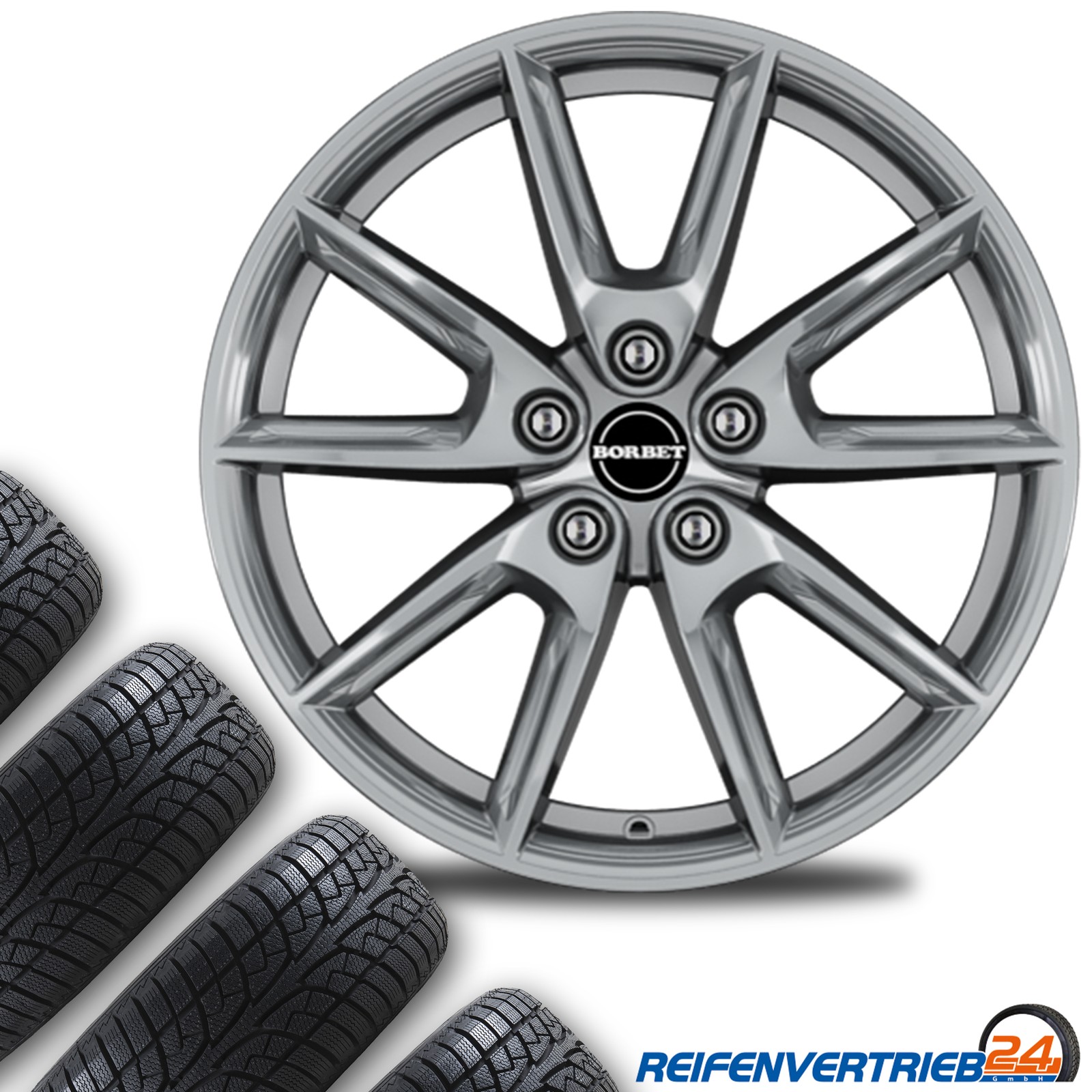 4x Alu Winterräder für VW Eos Reifen 235/40R18 Nexen - Bild 21