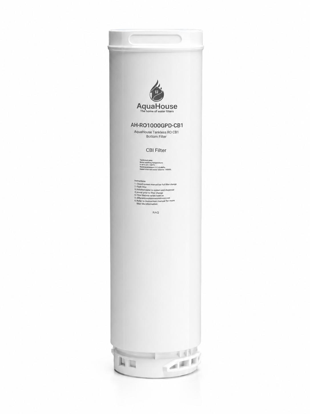 AquaHouse CB1 / PCT Yearly filter for Tankless RO System - AH-RO1000GPD-CB1