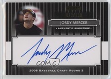 2008 Razor Signature Series Black 13/199 Jordy Mercer #182 Auto g2d