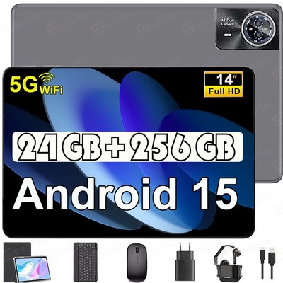 Gaming Tablet 14 Zoll 2.4K 24GB RAM+256GB ROM 8580mAh 16MP+8MP 5G WlFl HD IPS