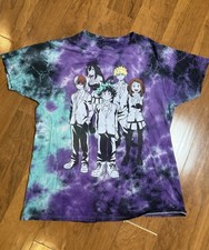 My Hero Academia Anime Funimation Tie Dye Double Sided T Shirt Adult Size Medium