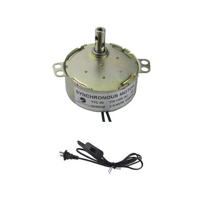 AC 100127V Synchronous Turntable Electric Motor 2.5/3RPM 4W For Cup Turner
