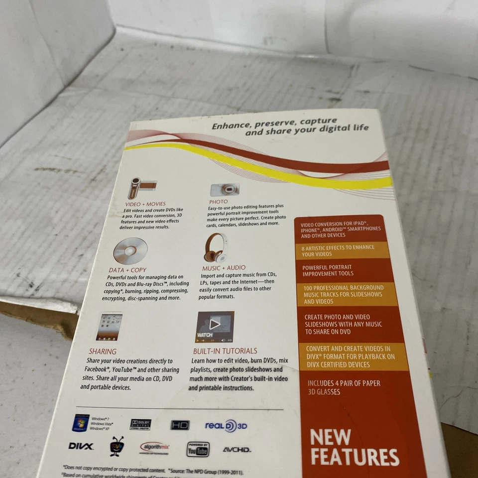 Roxio Creator 2012 Special Edition Printed In USA Music Photo Video Sharing - Image 3 of 4