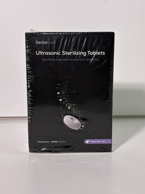 NEW Zima Dental Pod Ultrasonic Sterilizing 30 Tablets Peppermint EXP 10/25/2026