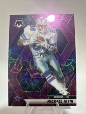 2025 Panini Mosaic Michael Irvin Purple Scope Prizm #187 Dallas Cowboys HOF