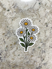 Daisy Flower Bunch l Gloss or Holographic Laminate l Waterproof Decal