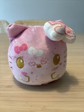 Hello Kitty 50th Anniversary Pink Reversible Plush Toy 4"