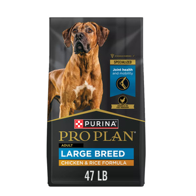 47 LB Bag - Purina  Pro Plan Large Breed Adult Dry Dog Food - Chicken & Rice