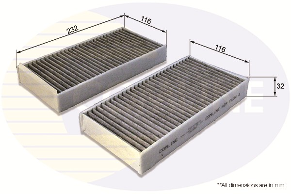 COMLINE EKF379A-2 Filter, cabin air for BMW,MINI