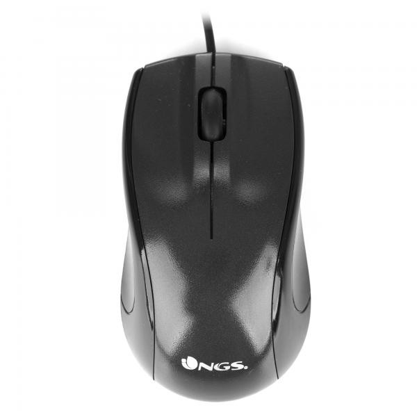 Ngs Nero Mouse Mist Usb 800 Dpi 3 Pulsanti Monocromatico - Immagine 5