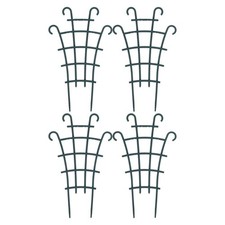 4 Pcs Plastic Trellis for Plant Climbing Support in Garden Pots