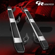 PAIR 6" FLAT STEP NERF BAR RUNNING BOARD FOR 2009-2024 RAM 1500-3500 CREW CAB