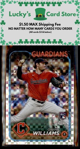 Gavin Williams [XFractor] #15 2024 Topps Chrome card
