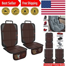 Universal Car Seat Protector Set - 600D Waterproof Cover with Anti-Slip Backing
