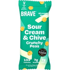 Brave | Superfood Roasted Peas - Sour Cream & Chive | 12 x 35g
