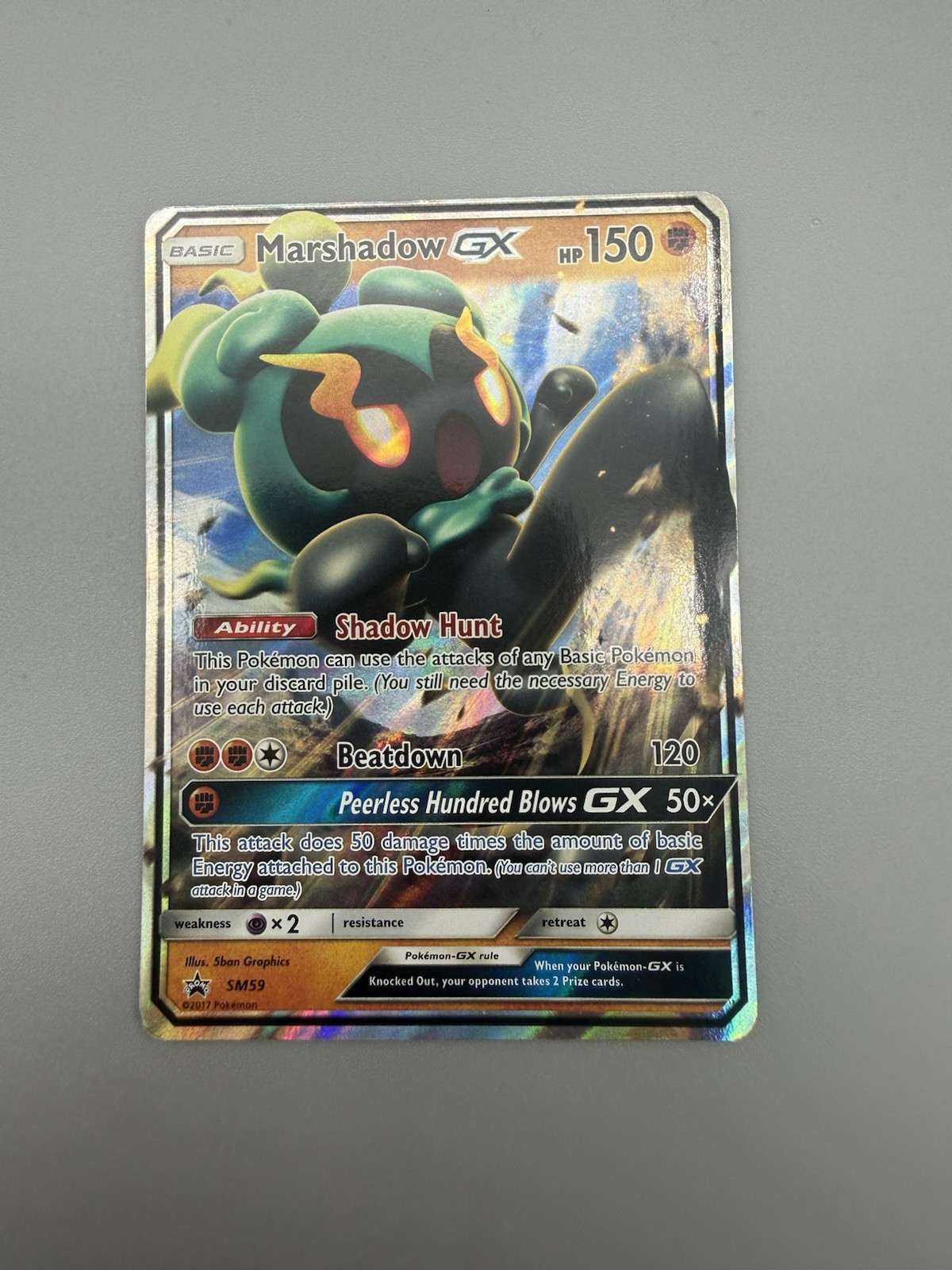 Pokémon TCG Marshadow GX SM59 Black Star Promo Holo GX 2017 LP
