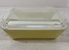 Vintage Pyrex Yellow 503 Refrigerator Dish & Lid 503-C 2 Quart Primary Yellow