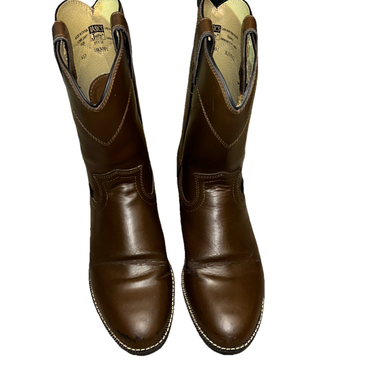 Justin Basic Boot Basic Brown Size  8d - image 11