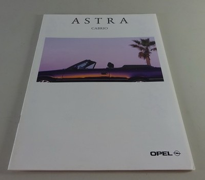 Opel Astra F Cabrio Brochure Technical Data 03/1994