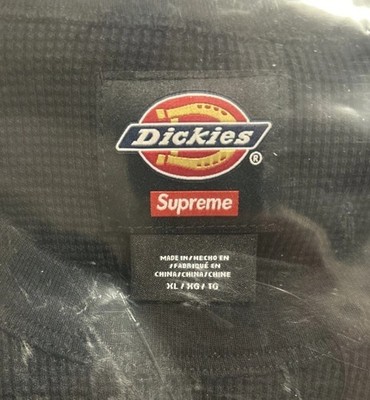 NWT Supreme Dickies Thermal Chrome Logo Black FW25 Size Men's XL