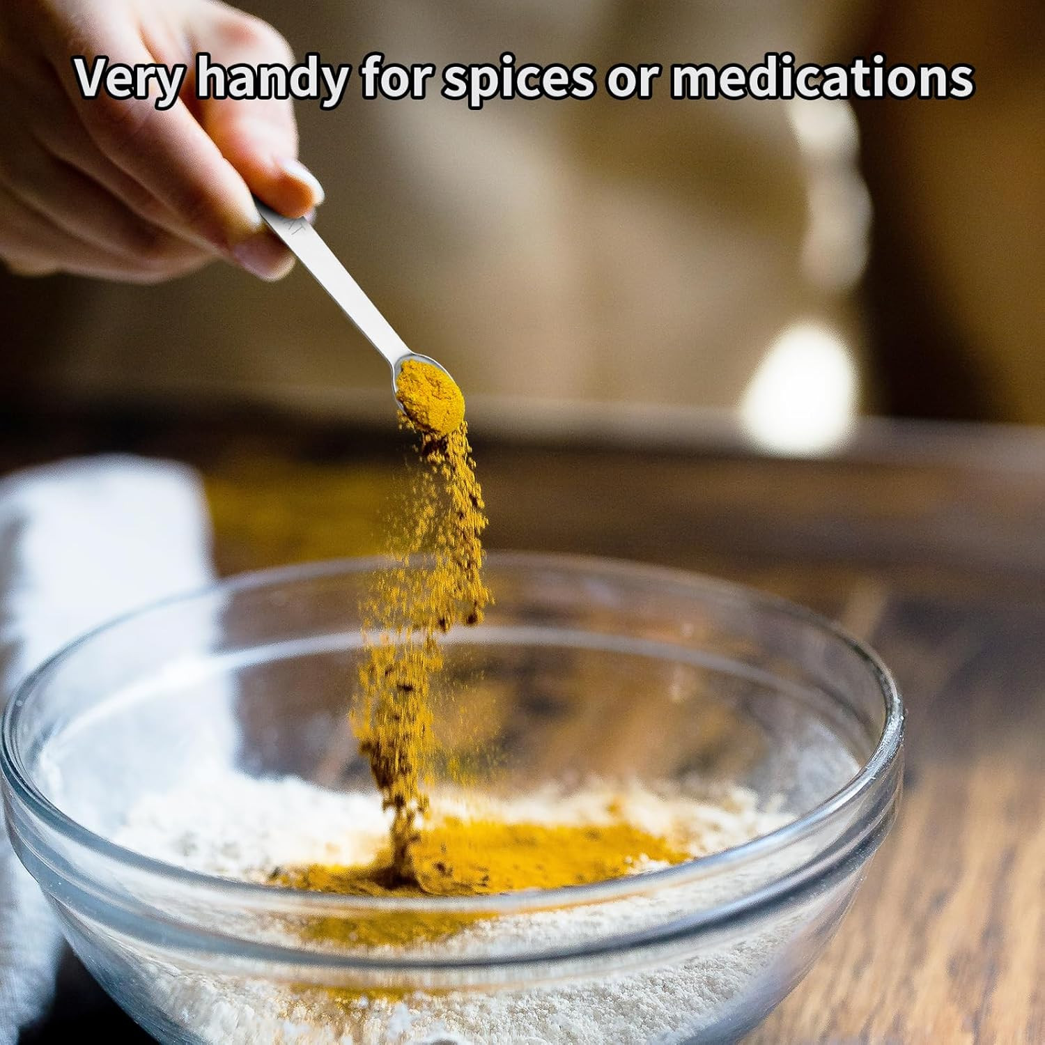 5PCS Small Measuring Spoons Set -  Stainless Steel Tiny Measuring Spoons for Coo