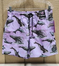 Psycho Tuna PTYB0034 Lavender Sea World Breathable Swim Shorts Men's Size Large