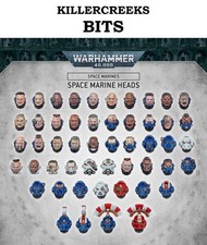 40K Space Marines Heads Helmets Tacticus Terminator Bits Bitz Multi Listing