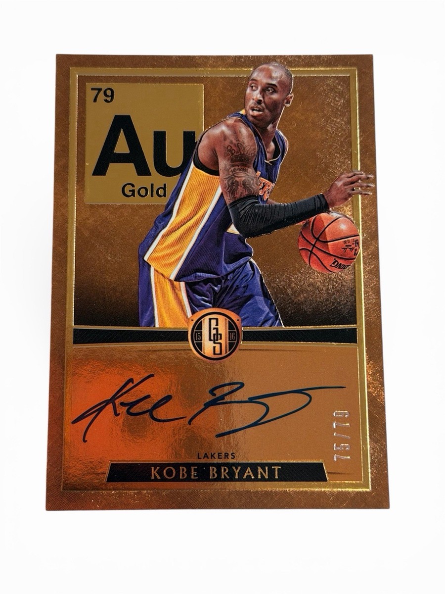 2015-16 Panini Gold Standard AU Kobe Bryant In Card Auto #'d /79