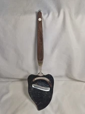 Vintage Cheese Knife Cut Slice Serve Wood Handle Stainless Steel Blade JAPAN 