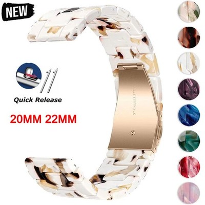 Für Amazfit GTS 4 3 2 Mini GTR 42 47mm Bip 6 Luxus Harz Resin Armband Smartwatch