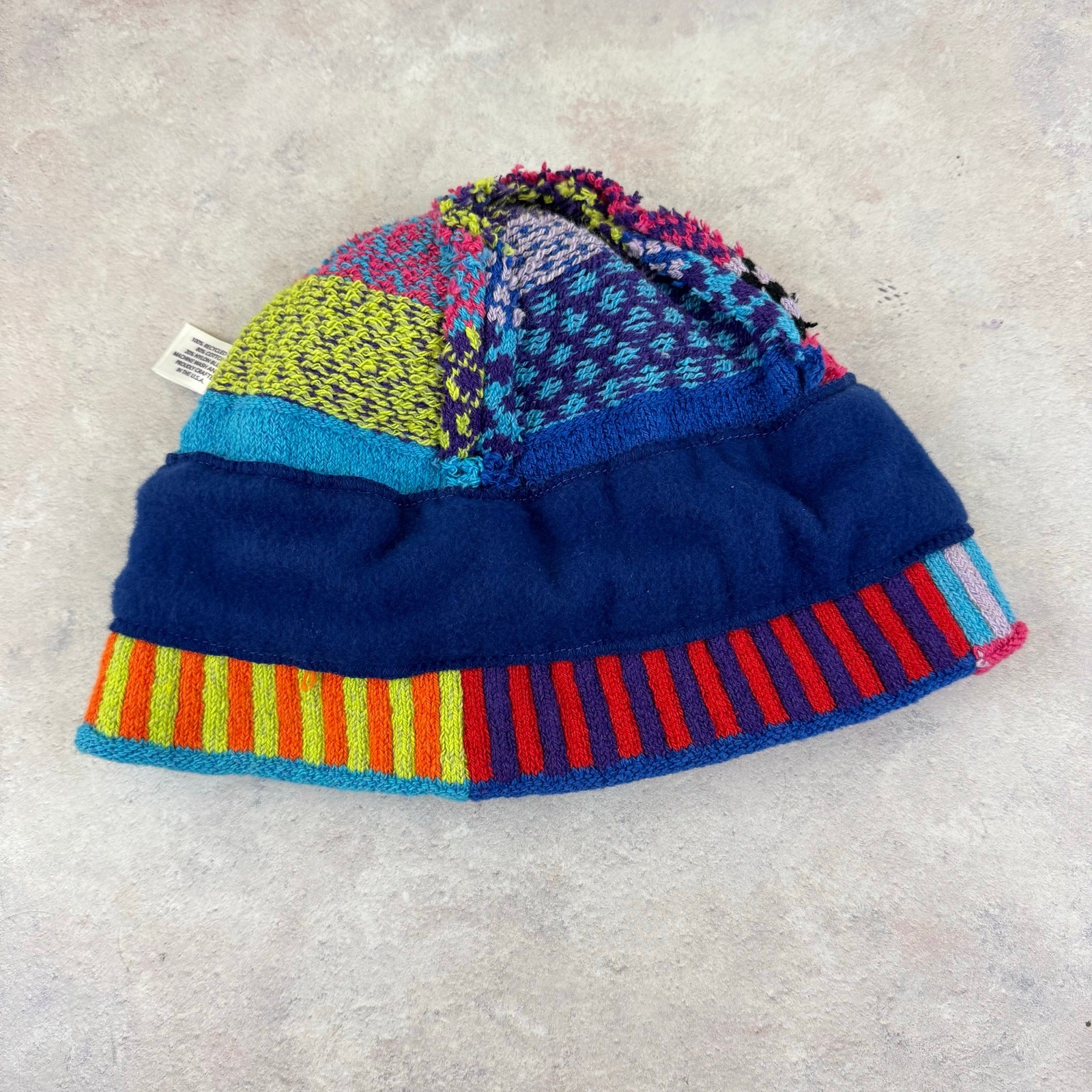Solmate Socks Patchwork Knit Beanie Colorful Outd… - image 6