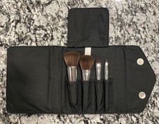      bareMinerals Brush Set Lot 4 NEW, Unused Face Makeup Brushes,  Travel Case