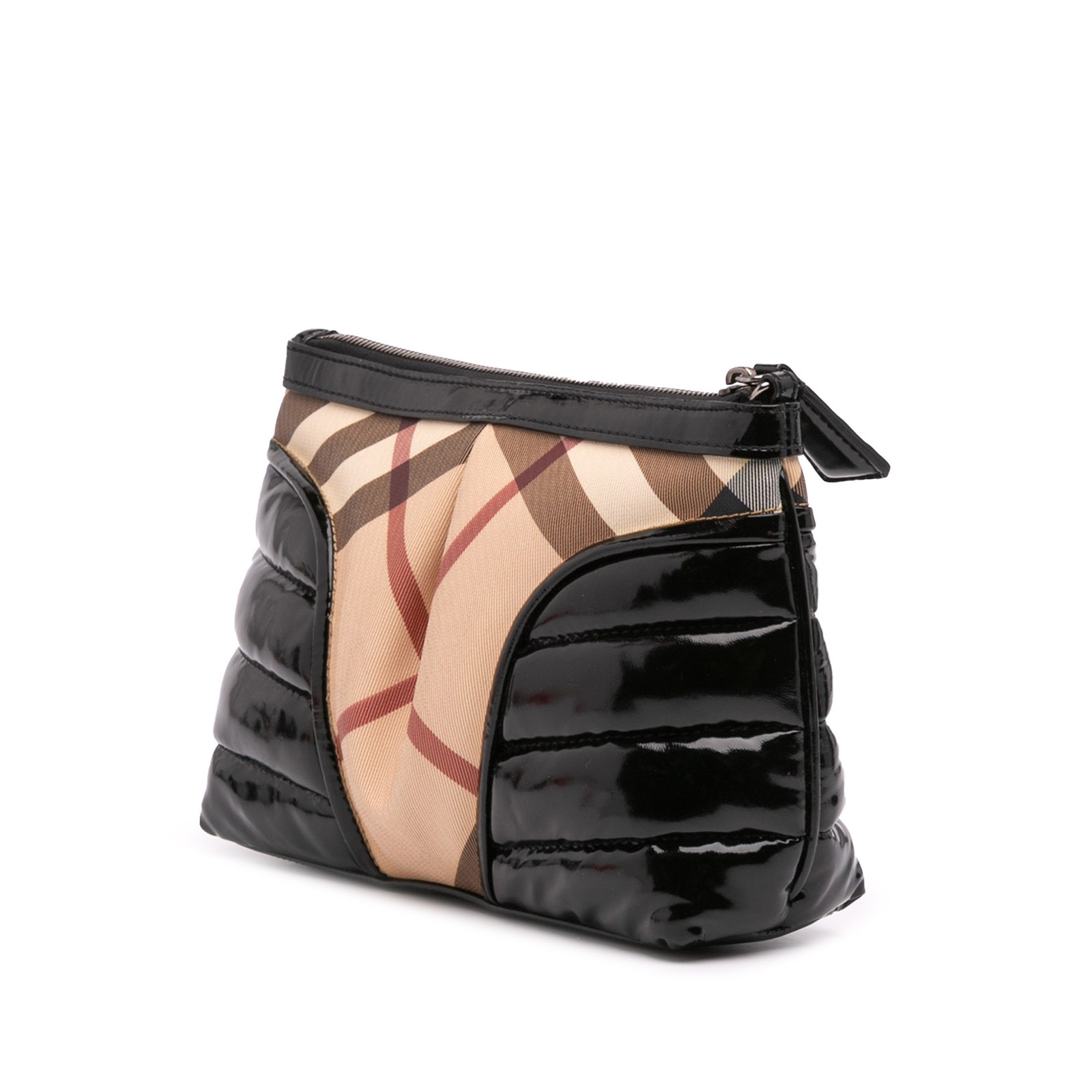 Authenticated Burberry Supernova Check Coated Can… - image 2