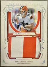 Mason Graham National Treasures Framed Fabric Rookie Patch 01/25