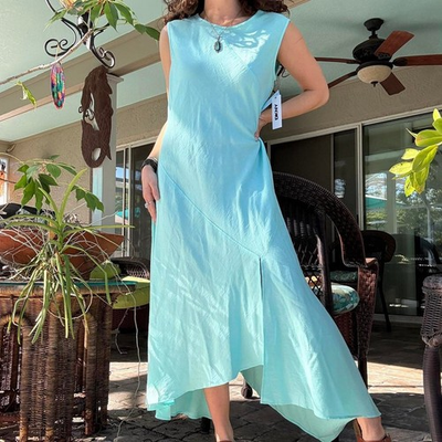 #ad DKNY Turquoise Dress $38.50
