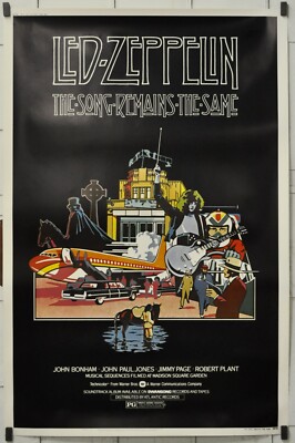Song Remains The Same 1976 Original 40X60 Filmplakat Led Zeppelin Robert Plant
