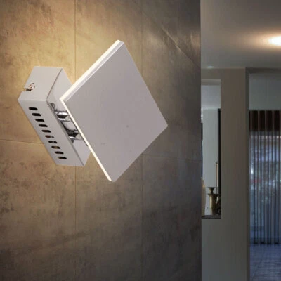 Wandleuchte Wandlampe Wohnzimmerleuchte Alu Glas Treppenhaus 1 flammig LED  - Bild 1 von 4