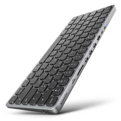 Axagon HMC-KB-GE Laptop Port Replikator und Dockingstation Kabelgebunden USB 3