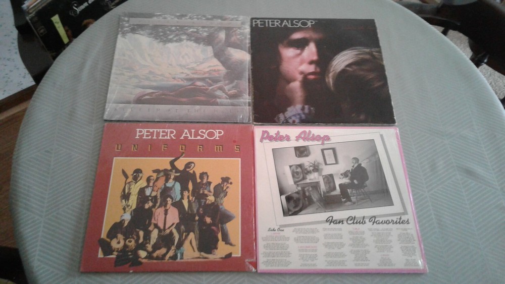 Vintage Lot of 4 Peter Alsop LPs Folk Rock 1st Pressings 3 NM Flying Fish