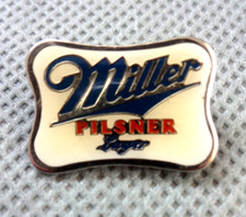 MILLER ~ Pilsner Lager ~ Breweriana ~ PIN BADGE