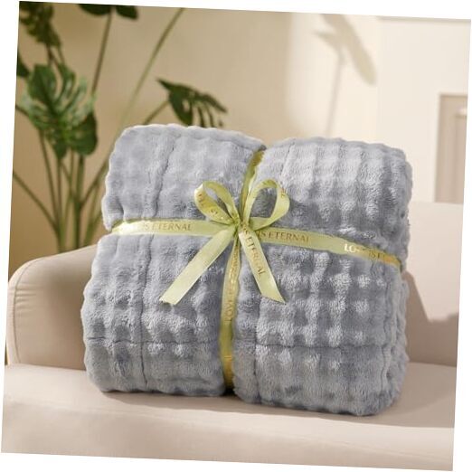 Bubble Weighted Blanket 17lbs for Queen Ded - Ultra Soft, Cozy Comfort Sherpa-image