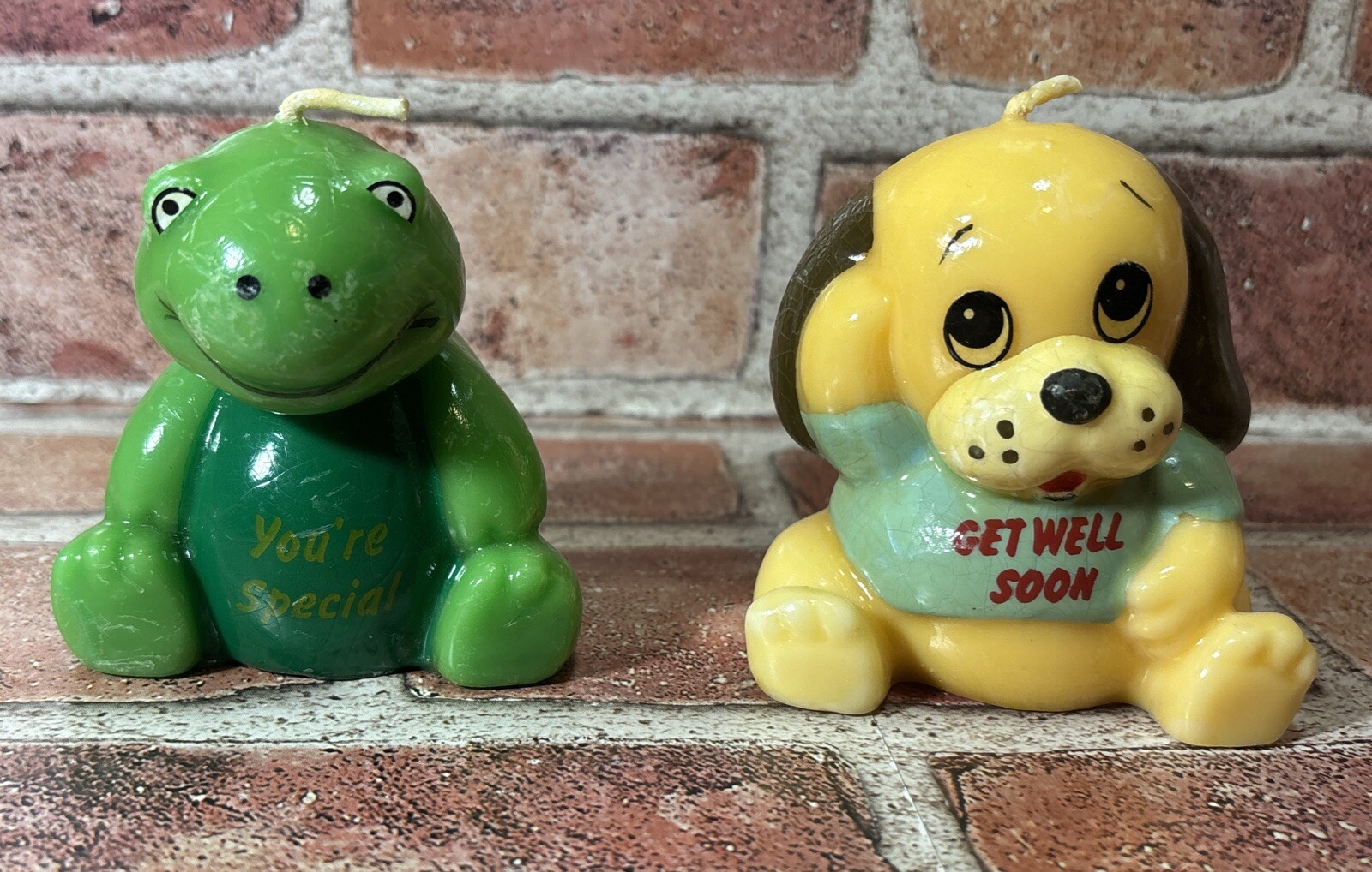 (2) Vintage RUSS Candles You&rsquo;re Special Turtle #2315 & Get