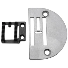 Needle Plate & Feed Dog Set for Portable Zig-Zag Walking Foot Sewing Machines
