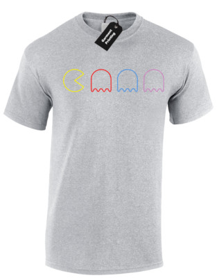 GAMING GHOSTS HERREN T-SHIRT TEE GAMER GAMING MAN DESIGN ARCADE CLASSIC PC
