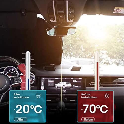 Foldable Car Front Rear Window Windshield Sun Shade Shield Cover Visor UV Block - Picture 8 of 10