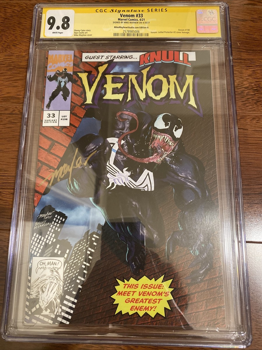 VENOM 33 CGC SS 9.8 MIKE MAYHEW SIGNED LETHAL PROTECTOR 2 TRADE